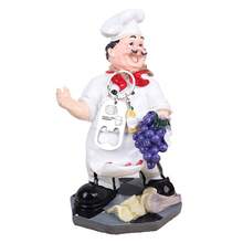 Funny Resin Chef Bottle Holder, Kitchen Bar Decor With Bottle Opener, Practical Home Accessory