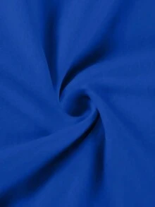 Single-Sided Printing (220g Cotton T-Shirt) Fashion Round Neck And Short Sleeves+"Dance Like David" Characters And Dancing Figures; Loose Pullover T-Shirt For Men And Women. - Màu xanh lam - Xem 3