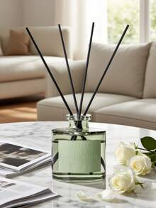 1pc, 50ML Air Freshener With 5pcs Fragrance Sticks, Suitable For Bathroom Deodorizer, Bedroom Fragrance, Home Decor, Glass Bottle, Rectangular, Feather-Free, Long-Lasting Fragrance Essential Oil, Ideal For Eliminating Odors, Valentine's Day Gift, Aromatherapy, Diffuser, Home Fragrance, House Freshener - Multicolor - View 34