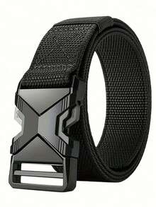 1pc/2pcs/3pcs New Tactical Belt, One-Click Quick Release Casual Utility Belt, Multi-Function Outdoor Hiking Training Nylon Waist Strap - X - View 15