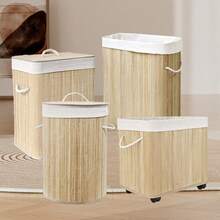 Cesta de lavandería de bambú, cesta de lavandería plegable de gran capacidad con asa, cesta de lavandería rectangular/redonda, ahorra espacio en dormitorios, baños, salas de lavandería, etc., un imprescindible para el hogar. Cesta de lavandería, cesta de lavandería, cesta de almacenamiento de baño, cesta, cesta de almacenamiento, cesta de lavandería plegable, cesta de almacenamiento.