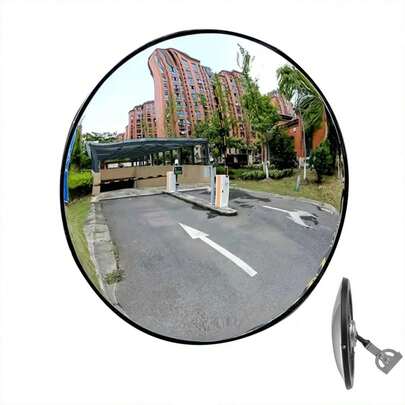 1 pieza Espejo punto ciego para coche, Espejo retrovisor de ángulo amplio de 360° de alta definición - Resistente al agua, antideslizante, para uso interior/exterior, mejora la decoración espacial, diseño convexo de alta resolución, adecuado para el hogar, tienda, estacionamiento, almacén y oficina - Fácil instalación, espejo de decoración del hogar moderno