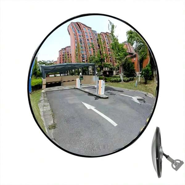 1 pezzo Specchietto per punto cieco dell'auto, specchio retrovisore di ad angolo ampio 360° ad alta definizione - impermeabile, anti-sporco, per uso interno/esterno, migliora la decorazione spaziale, design convesso ad alta risoluzione, adatto per casa, negozio, parcheggio, magazzino e ufficio - facile installazione, specchio decorativo per la casa moderno