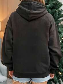 Sudadera con cremallera para mujer, ropa de otoño e invierno de talla grande, jersey informal de manga larga con hombros descubiertos, lavable a máquina