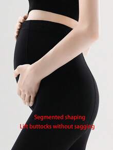 2条装加大码孕妇支撑内裤，高弹无缝连裤袜，黑色防勾丝孕妇紧身裤，透明全腹支撑保暖内衬连裤袜，孕妇圣诞礼物