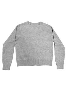 Vintage grüne Schleife Strickjacke, weich & gemütlicher Außenmantel Pullover für Herbst/Winter - Grau - Übersicht 5