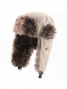 قبعة شتوية يمكن ارتداؤها من قبل الجنسين مع أذرع مبطنة بالفرو، مناسبة للأنشطة الخارجية والترفيه، قبعة تزلج شتوية مقاومة للرياح والبرد