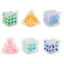 Latest Hot-Selling 3D Geometric Foam Bead Squeeze Stress Relief Toy Set, Random Delivery - Multicolor - View 7