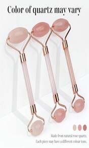 BAIMEI IcyMe Jade Roller &Amp; Gua Sha, Face Roller Redness Reducing Skin Care Tools, Self Care Pink Gift For Men Women, Massager For Face, Eyes, Neck, Relieve Fine Lines And Wrinkles - Rose Quartz - ColorC - 查看 9
