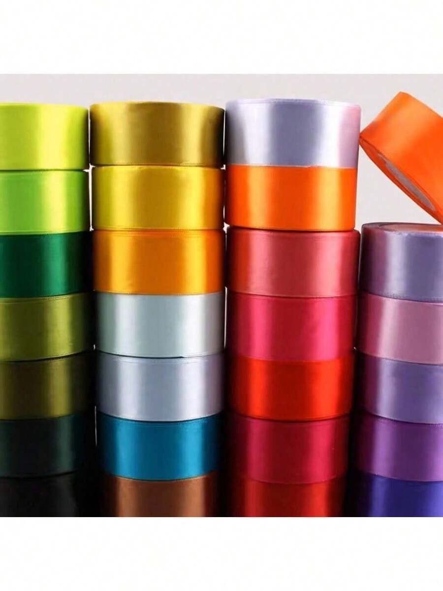 25 Yards Ribbon Floral Bouquet Decor Ribbon 4CM Gift Wrapping Ribbon Satin Ribbon Silk Ribbon Christmas Packaging Bow