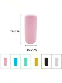 4pcs Travel Container Leak-Proof Covers, 12/10/8/4/1pcs Set Silicone Leak-Proof Bottles For Toiletries, Fits Most Bottle Sizes, Elastic Sleeves, Unisex, Multicolor, Suitable For Travel Organizer, Travel Essentials, School Supplies, Holiday Camping, Mini Perfume (Unisex), Beach Fragrance, Christmas Gift, Halloween Gift - 彩色 - 查看 4