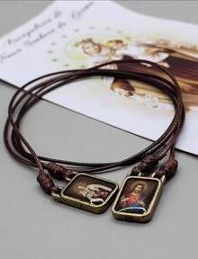 Our Lady Of Mount Carmel Sacred Heart Of Jesus Metal Scapular With Leaflet - 1個單位 - 查看 2
