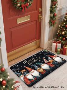 1 pieza Felpudo de Navidad para celebración, Felpudo de bienvenida, Alfombra pequeña, Felpudo para exteriores, Alfombra de cocina para decoración del hogar, Felpudo para puerta principal, Alfombra pequeña para área exterior, Decoración del hogar, Alfombra de área, Alfombra de jardín, Alfombra lavable