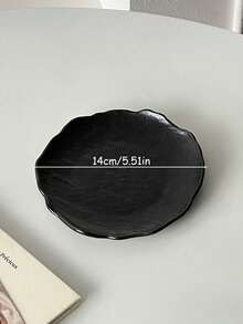 Asymmetrical Faux Rock Pattern Plastic Plate, High-Quality Cake/Dessert/Sushi Plate, Creative Western Tableware