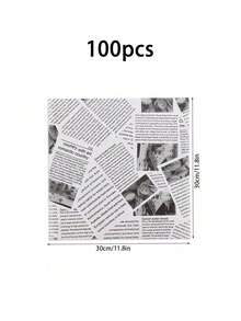 100/50 tờ Giấy nến, Giấy nến, Giấy gói bánh sandwich, Vật dụng làm bánh (Vị trí của hoa văn không đối xứng và ngẫu nhiên) Lý tưởng cho các bữa tiệc, ngày lễ Halloween và Giáng sinh, Trang trí Giáng sinh, Trang trí Halloween - Nhiều màu - Xem 21