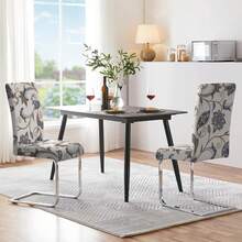 1/2/4/6 buc. huse de scaun elastice imprimate, 160 g/m² îngroșate, potrivite pentru casă, hotel, restaurant, scaun de sufragerie, toate anotimpurile - Multicolor - Vizualizare 10