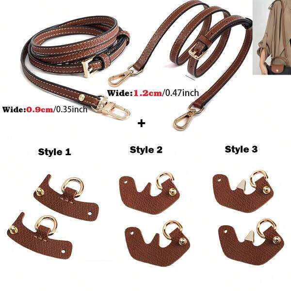 2025 Leather Modification Buckle Purse Strap Replacement Crossbody Adjustable Shoulder Strap Punch-Free Mini Handbag(Size-S /Strap Wide 0.9cm)