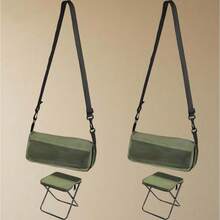 Ultralight Folding Stool Backpack: Carbon Steel Frame, 264.55 Lbs Capacity, Suitable For Camping/Picnic/Beach Relaxation, Compact And Easy To Store