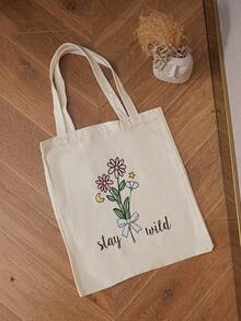 1 قطعة، حقيبة كنفاس كبيرة الحجم وثقيلة الوزن - حقيبة تسوق قابلة لإعادة الاستخدام مقاومة للماء للشاطئ والسوق والنزهة والسفر، حقيبة كتف كنفاس، حقيبة يد مطبوع عليها حرف، حقيبة كاجوال كبيرة السعة قابلة لإعادة الاستخدام، بسيطة وشاملة كلاسيكية