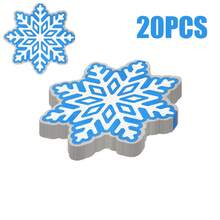 80/40/20 pezzi Tovaglioli monouso da 13 x 13 pollici con motivo a fiocco di neve, si aprono per mostrare quattro motivi ottagonali a fiocco di neve, adatti per la ristorazione quotidiana in occasioni festive, feste di Natale, matrimoni a tema invernale o natalizio, ristoranti occidentali, caffè, ecc.