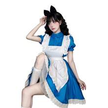 Váy công chúa Alice ở xứ sở thần tiên, trang phục Halloween phong cách Lolita nông thôn, váy dự tiệc - Nhiều màu - Xem 11