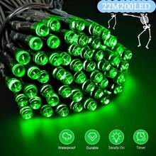 1 Pack 20/100/200 Solar Powered LED String Lights, Auto On/Off - IP54 High Quality Outdoor/Indoor Christmas Lights, 8 Lighting Modes (Flashing/Steady/Chasing/Party), Solar Panel Charging, Red & Green Fairy Lights, Suitable For Christmas Tree, Garden, Patio, Party Decor - Energy Efficient Solar String Lights, Solar Christmas Lights, Garden Lighting, Decorative Lighting, Holiday Decor, Holiday Lighting, Waterproof Lights, Home Decor, Garden (Warm, Colorful, White, Red, Green)