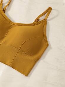 5件套女士透气工字背无钢圈运动胸罩 - 彩色 - 查看 4