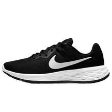 Nike 耐克新款轻质泡沫鞋底轻便男子户外跑步鞋REVOLUTION 6，舒适轻便休闲跑步鞋，时尚黑白组合，日常通勤男士运动鞋，运动必备DC3728-003 - 黑色 - 查看 2