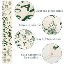 DCamping Bachelorette Party Decorations Camp Bachelorette Banner Green Camping Hanging Banner Sign For Bridal Shower Wedding Party Decoration10 - như hình ảnh - Xem 3