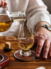 4pcs, 200ml/6.76oz Glass Cups, Transparent Crystal Whiskey Glass, Reusable, Suitable For Tequila, Vodka, Brandy, Wine, Suitable For Various Occasions Such As Family Gatherings, Bars, Etc - 4個裝玻璃杯 - 查看 6