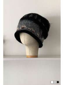 1pc Fair Isle Knit Beanie, Vintage Cuffed Knit Hat For Women, Autumn/Winter, Warm, Fits Most Head Sizes - Multicolor - View 10