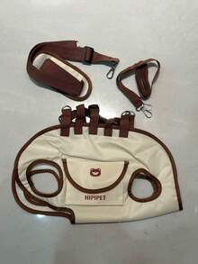 1 pezzo Zaino da trasporto per animali domestici - in poliestere per escursioni all'aperto, con design di cinghie e fibbie confortevoli