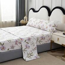 STARLEY-Juego de Sábanas 3 Piezas Primavera , 100% Poliéster Incluye Sabana Bajera/ Sabana Encimera/ Funda de Almohada ,C​AMA 90 ALMOHADA 45X110CM X1 ,C​AMA 105 ALMOHADA 45X115CM X1,C​AMA 135 ALMOHADA 45X145CM X1,C​AMA 150 ALMOHADA 45X165CM X1 - Multicolor - Ver 3