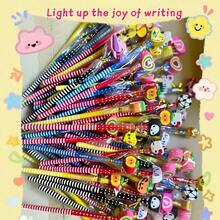 15/30 piezas + 1 sacapuntas, color aleatorio, lápices de madera HB con borradores - Diseño creativo con forma de animales coloridos, borradores reemplazables, material de madera natural adecuado para la escuela, la oficina y los suministros de arte, lápices lindos, papelería escolar, diseño interesante, suministros duraderos