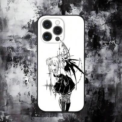 Funda de teléfono Misa D-Death N-Note para iPhone 16,15,14,13,12,11,Pro,Max,Plus,X,XS,SE,E,Mini, funda de silicona suave negra