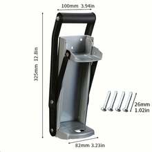 1 件装手动易拉罐压罐器 - 带杠杆的压缩式开罐器，节省空间，保持卫生健康，适用于厨房、酒吧、车库等场所。 - 适用于啤酒、汽水和饮料罐。 - 压罐器设计时尚，结构坚固，使用简单，采用耐用金属材质，并配有互动配件，适合车库整理，省力实用，是家庭和餐饮业的必备工具。 - 彩色 - 查看 5