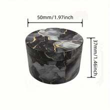 2 Inch Marble Pattern Herb Grinder Spice Mill Mortar Pestle Salt Crusher Tobacco Bud Vanilla Portable 4 Sections Manual Zinc Alloy Tobacco Raw Grass Grinder Cigarette Smoking Accessories Gift