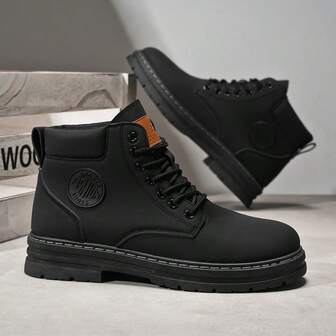 Men's Outdoor Hiking Boots, Breathable Comfortable Non-Slip Boots, Suitable For Walking, Hiking, Spring/Autumn/Winter, Paired With Jeans