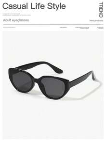 一副女士亚克力休闲复古椭圆猫眼时尚眼镜，适合度假、日常佩戴、夏季海滩度假、户外活动和旅行，也可作为节日礼物。 - 彩色 - 查看 8