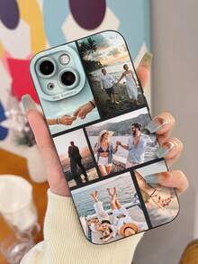 Funda protectora personalizada de 6 piezas para teléfono con fotos de viaje, vacaciones y celebraciones, regalo para papá, mamá, novio, novia, compatible con iPhone 11 12 13 14 15 16 Pro Max, para familia, versión internacional, no la versión nacional - Multicolor - Ver 6