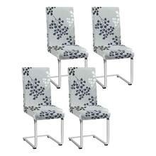 1/2/4/6 buc. huse de scaun elastice imprimate, 160 g/m² îngroșate, potrivite pentru casă, hotel, restaurant, scaun de sufragerie, toate anotimpurile - Multicolor - Vizualizare 26