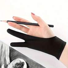 1PC Artist Drawing Glove With Two Fingers | An Anti-Sweat, Anti-Smudge & Anti-Fouling Glove That Reduces Friction For A Smoother Workflow On Digital Tablets & Paper | Universal Fit For Left Or Right Hand, Great For Sketching, Oil Painting & Digital Art | A Must-Have Tool & Desk Accessory For Any Artist's Home Or Studio. The Perfect Christmas Gift For Creatives.
