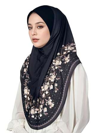 1pc Headscarf, Convenient Slouchy Head Cover, Lightweight Printed Headwrap For Women For Dress