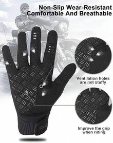RIGWARL - Guantes de Invierno para Hombres y Mujeres - Negro - - Ver 6