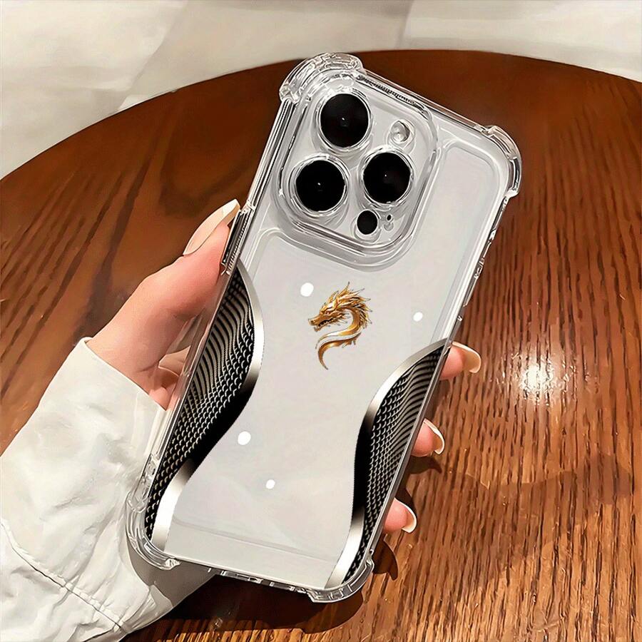 Avanzada Funda de Teléfono Transparente Antigolpes de Cuatro Esquinas, Simétrica y Hermosa, Adecuada para 16, 15, 14 / 16 Plus, 15 Plus, 14 Plus, 13 Pro, 12 Pro, 11 Pro, XR, XS – Regalo Perfecto Adecuado para Todas las Temporadas - Colores mixtos - Ver 1