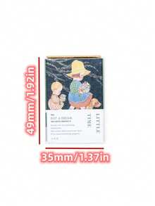 100pcs/Pack Vintage Forest Animal & Insect Mini Memo Notes, Double-Sided Decorative Paper, Scrapbooking Supplies, School Stationery, Retro English Phrases, Floral, Butterfly, Journaling, DIY Background Material - Multicolor - View 7