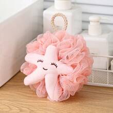 1pc Cute Fruit Shaped Bath Sponge For Kids, Soft & Skin-Friendly Baby Bathing Loofah With Ribbon - Multicolor - View 21