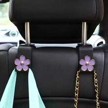 2pcs Chrysanthemum Hooks For Car Seats, Hooks For Car Rear Seat Storage And Organization, Practical Products For Car Parts Storage, Hooks