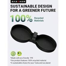 2024 2025 - Alfombrilla para consola central de TPE modelo 3 para accesorios interiores modelo 3 Highland - Portavasos - Ver 6