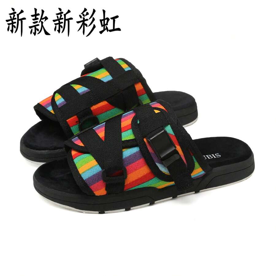 Sandalias de playa tipo chanclas de alta gama unisex para exteriores 2025 - Nuevo estilo, nuevo arcoíris - Ver 1